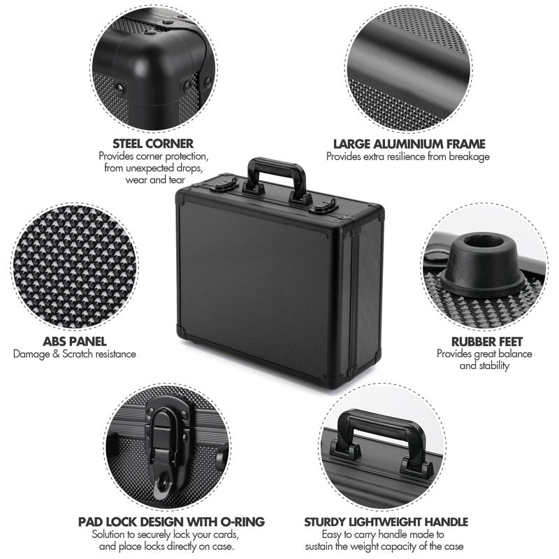FunGuys Toploader Storage Box, Sports Card Storage Case, Top Loader Card Storage, Top Loader Storage Boxes, Trading Card Case Holds 600+ Card, One Touch Card Holder - Image 3