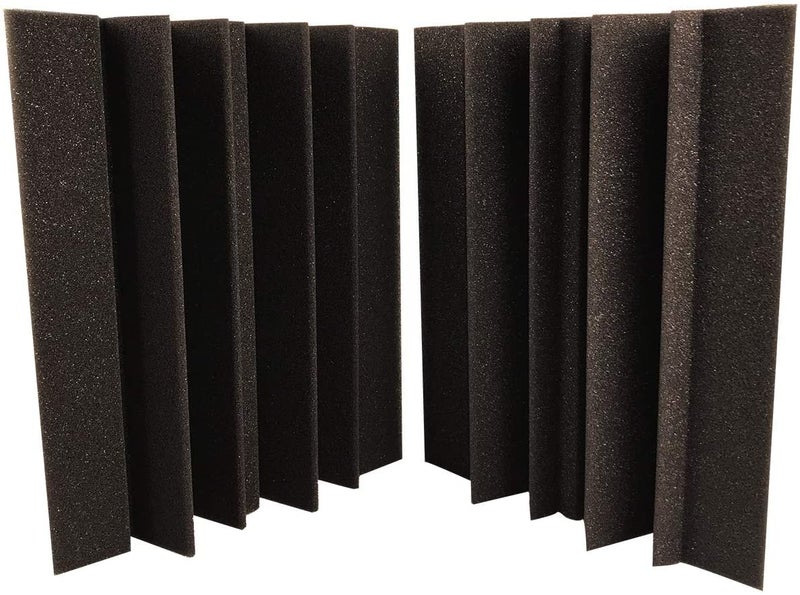 ATOOTFUSION Acoustic Foam Bass Trap Studio Foam 24" X 12" X 12" Soundproof Padding Wall Panels Corner Block Finish for Studios Home and Theater Density 32 (Count 02) - Image 4