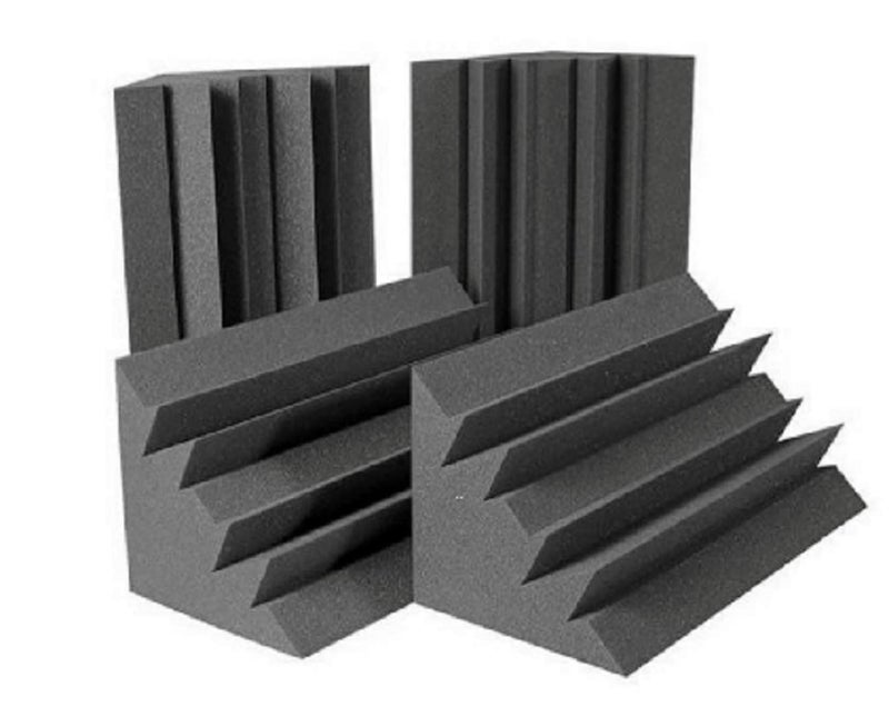 ATOOTFUSION Acoustic Foam Bass Trap Studio Foam 24" X 12" X 12" Soundproof Padding Wall Panels Corner Block Finish for Studios Home and Theater Density 32 (Count 02) - Image 2