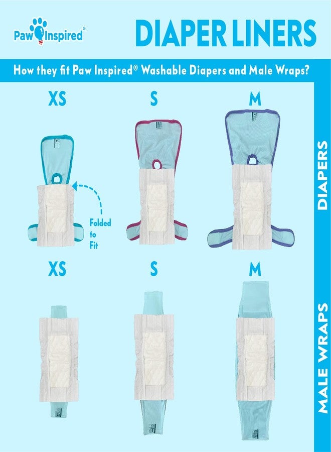 Paw Inspired Dog Diaper Liners | Inserts for Washable Covers, Female Dog Diapers, and Male Dog Belly Bands | Leakproof, Super Absorbent (30 Count) - Image 4