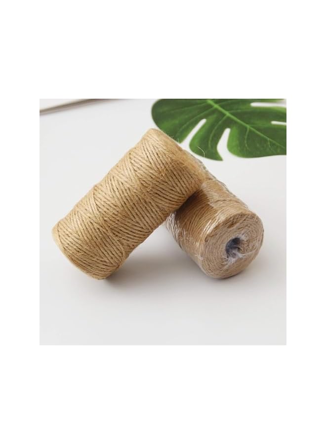 The Bros Natural Jute Twine 200M, 3 Ply Garden String Brown Twine 2mm Thickness, Garden Twine for Decoration Garden Floristry DIY Arts Bundling Crafts & Wrapping, 2roll  - Image 3