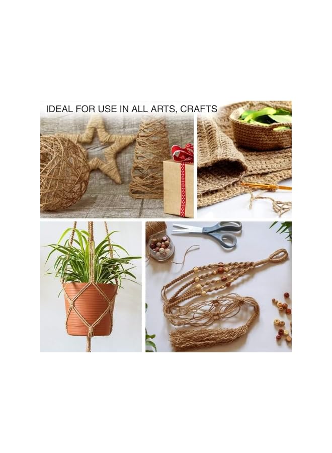 The Bros Natural Jute Twine 200M, 3 Ply Garden String Brown Twine 2mm Thickness, Garden Twine for Decoration Garden Floristry DIY Arts Bundling Crafts & Wrapping, 2roll  - Image 4
