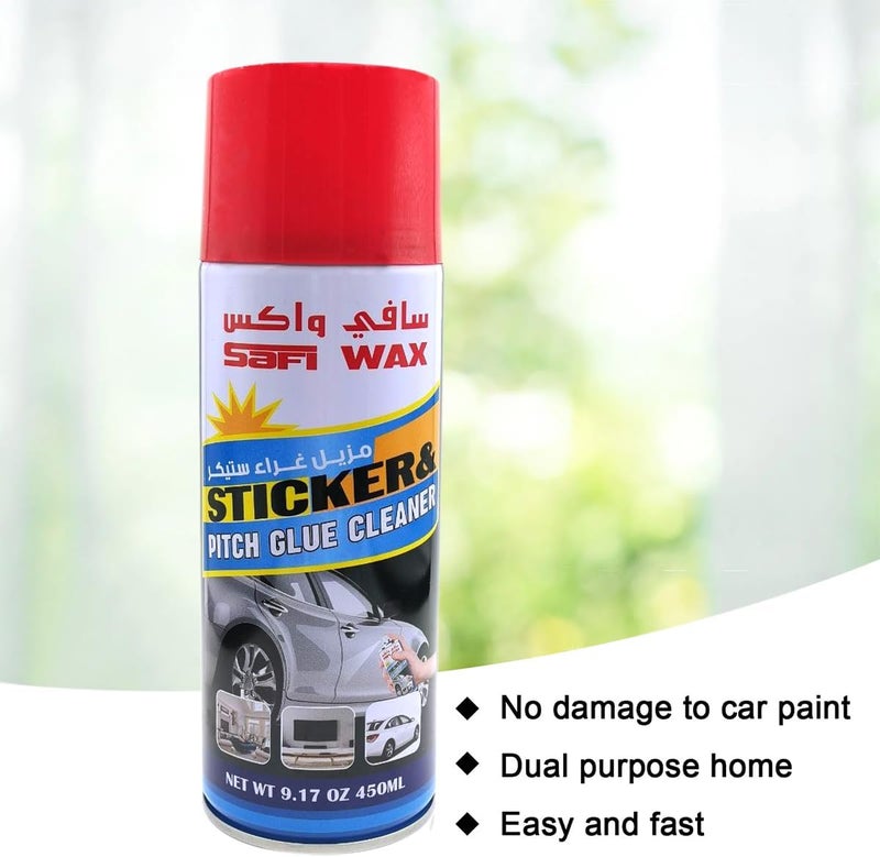 SAFI WAX Pro-Strength Sticker and Pitch Glue Remover, 450ml – Fast-Acting Spray Cleaner - Image 5