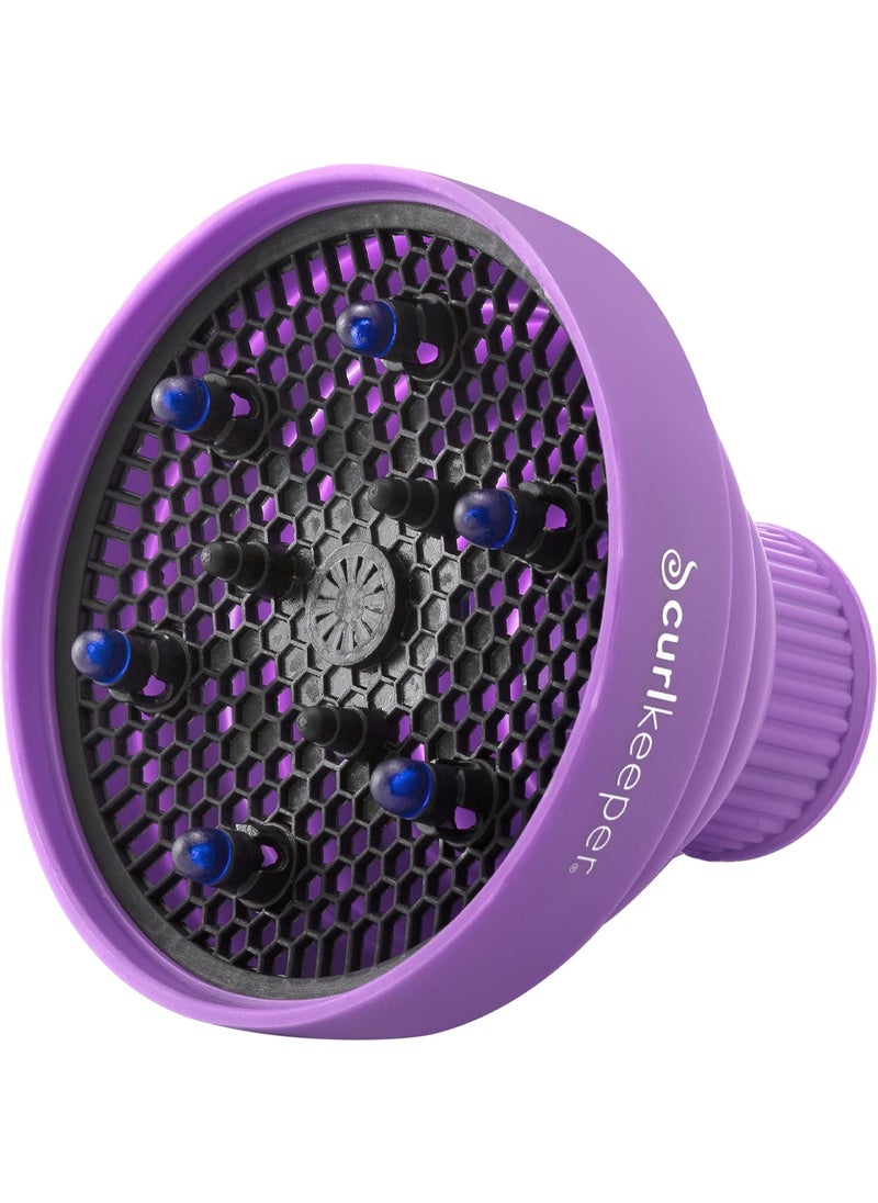 Curl Keeper Curl Keeper Diffuser Hair Dryer for Curly Hair - Pop Up Silicone Hair Diffuser Attachment for Blow Dryers - Travel-Friendly & Universal Adjustable Hairdryer Attachment for Frizz-Free Curls 
