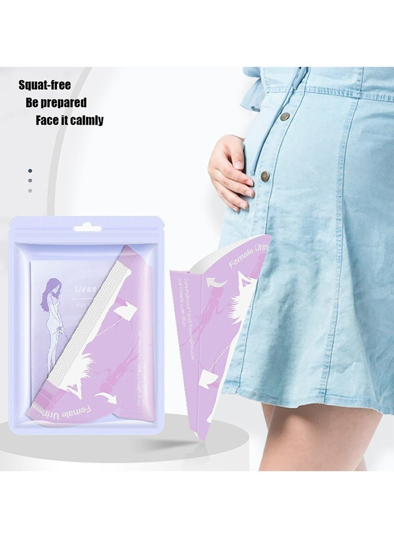 30 Pieces Pee Funnel for Women, Portable Disposable Female Urinal, Waterproof Urinal Funnel for Travel, Camping, Hiking, Injury, and Pregnancy Use - Image 4