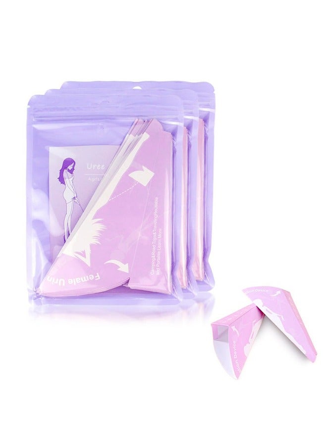 30 Pieces Pee Funnel for Women, Portable Disposable Female Urinal, Waterproof Urinal Funnel for Travel, Camping, Hiking, Injury, and Pregnancy Use - Image 1