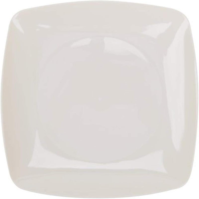 Disposable Square Salad Plates 75  Bone  Renaissance Collection  Pack of 10