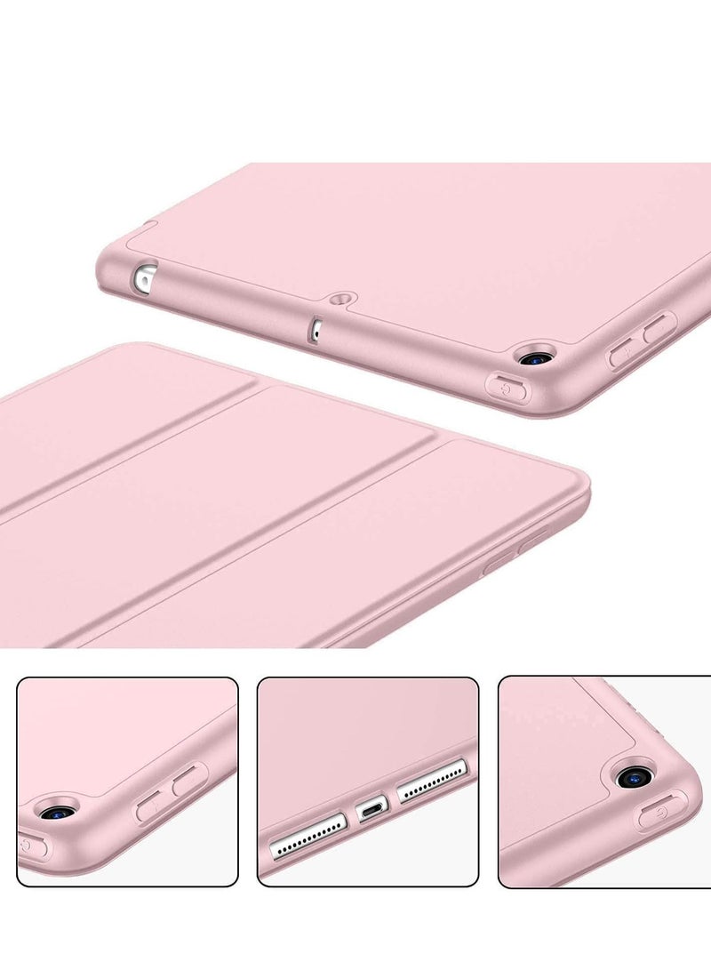 iPad 9th/8th/7th Generation case (2021/2020/2019) iPad 10.2-Inch Case with Pencil Holder [Sleep/Wake] Slim Soft TPU Back Smart Magnetic Stand Protective Cover Cases (Dark Pink) - Image 3