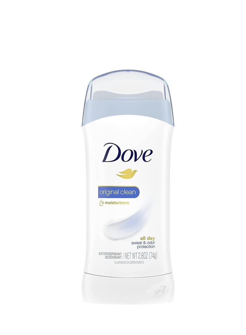 Dove Invisible Solid Anti-Perspirant/Deodorant, Original Clean, 7.8 Oz, Pack of 3