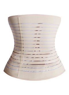 NIBEMINENT Hook Closure Slimming Corset Beige  - Image 2