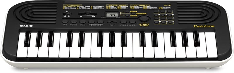 CASIO tone SA-51 MINI KEYBOARD 32 KEYS,100 tones,50 rhythms,10 built-in songs,32 polyphony.(Without power adaptor included) - Image 2