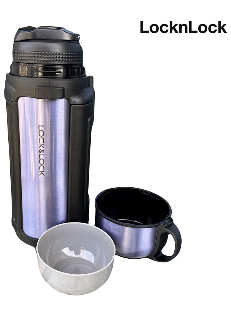 LOCK & LOCK LocknLock 1.5L Giant Hot Tank – Insulated Stainless Steel Beverage Bottle in Light Blue (LHC1426BLU)  - Image 4