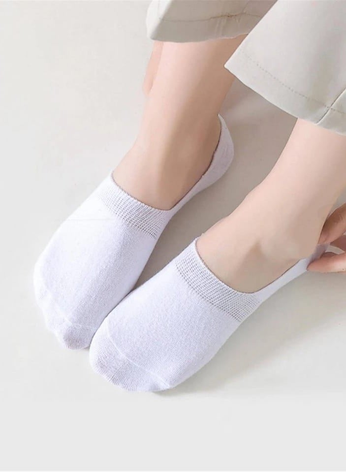 Invisible Socks Pack of 20 Pairs Multi Color White/Black - Image 2