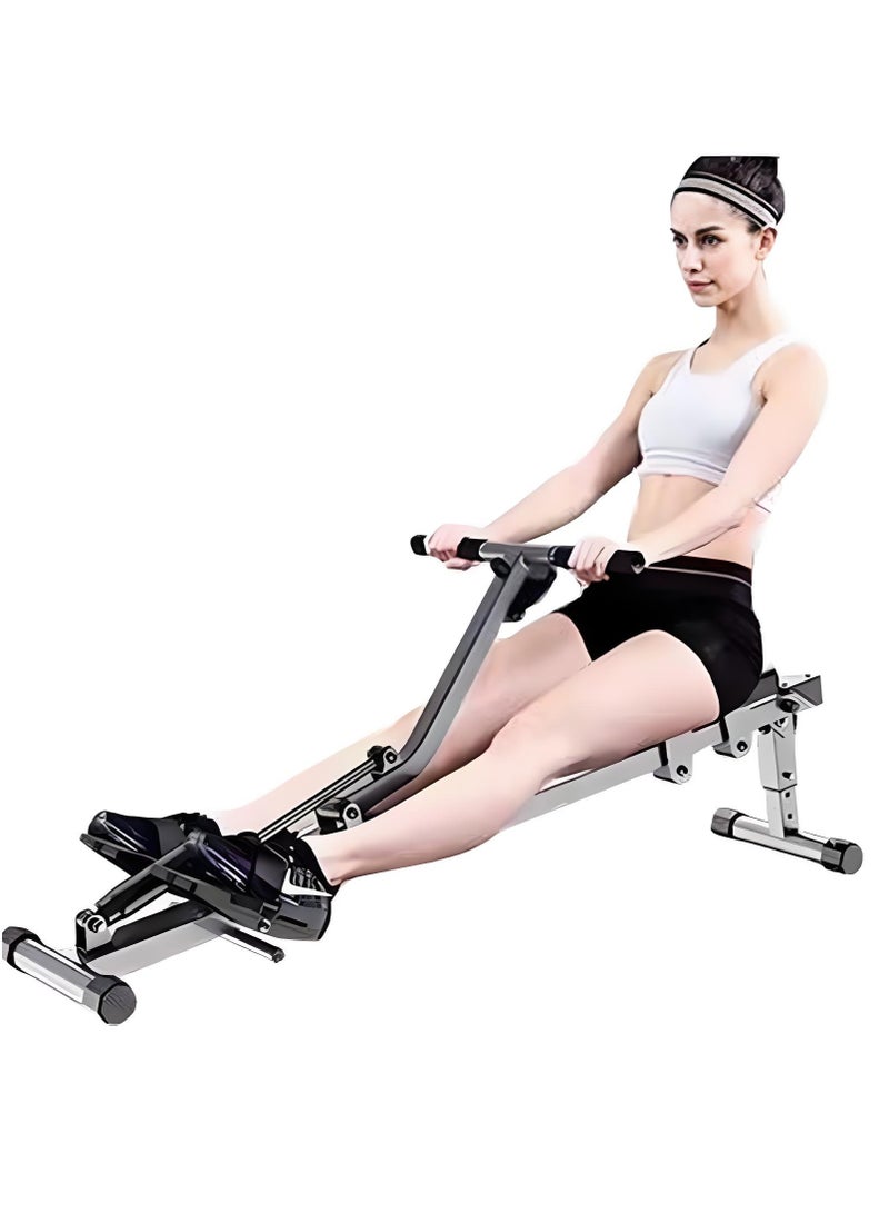 شو وو جهاز تجديف صامت بـ 12 مستوى للاستخدام المنزلي - نظام هيدروليكي قابل للطي، سعة 150 كجم، مثالي للياقة البدنية المنزلية في السعودية - Image 1