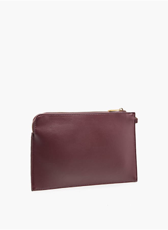 Flora Bella By Shoexpress Women Quilted Wallet with Zip Closure and Wrist Loop  - Image 3