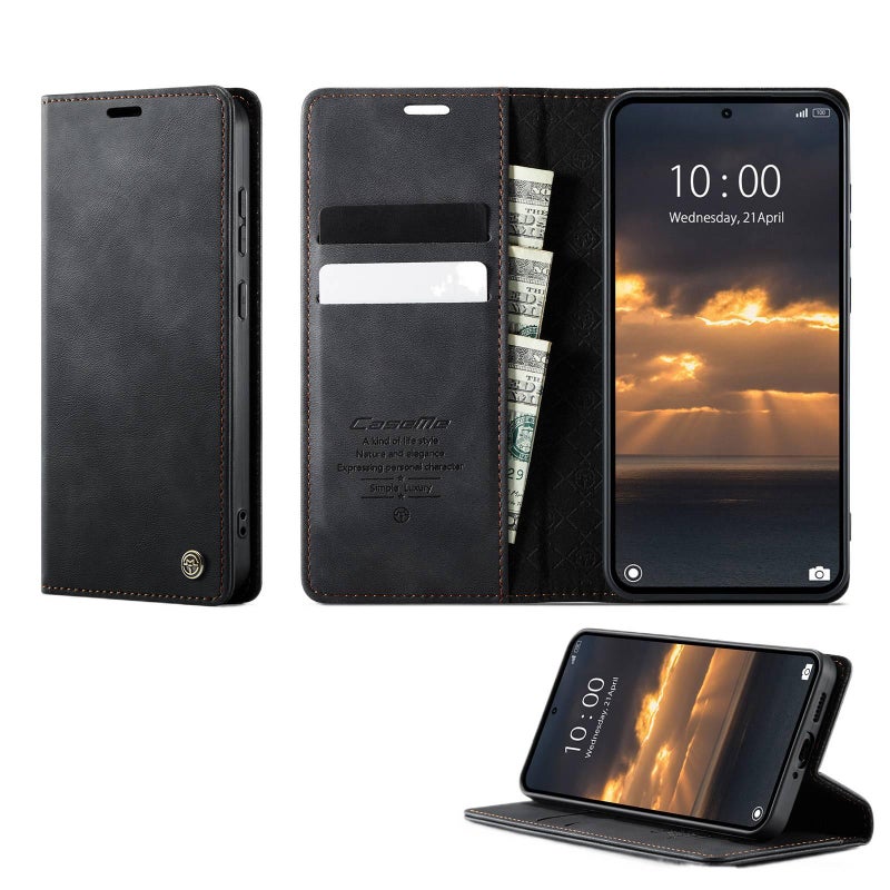Leather Texture Protective Case for Redmi Note 15 with Drop Protection and Kickstand plus Shockproof plus Flip Cover in Purple - Image 3