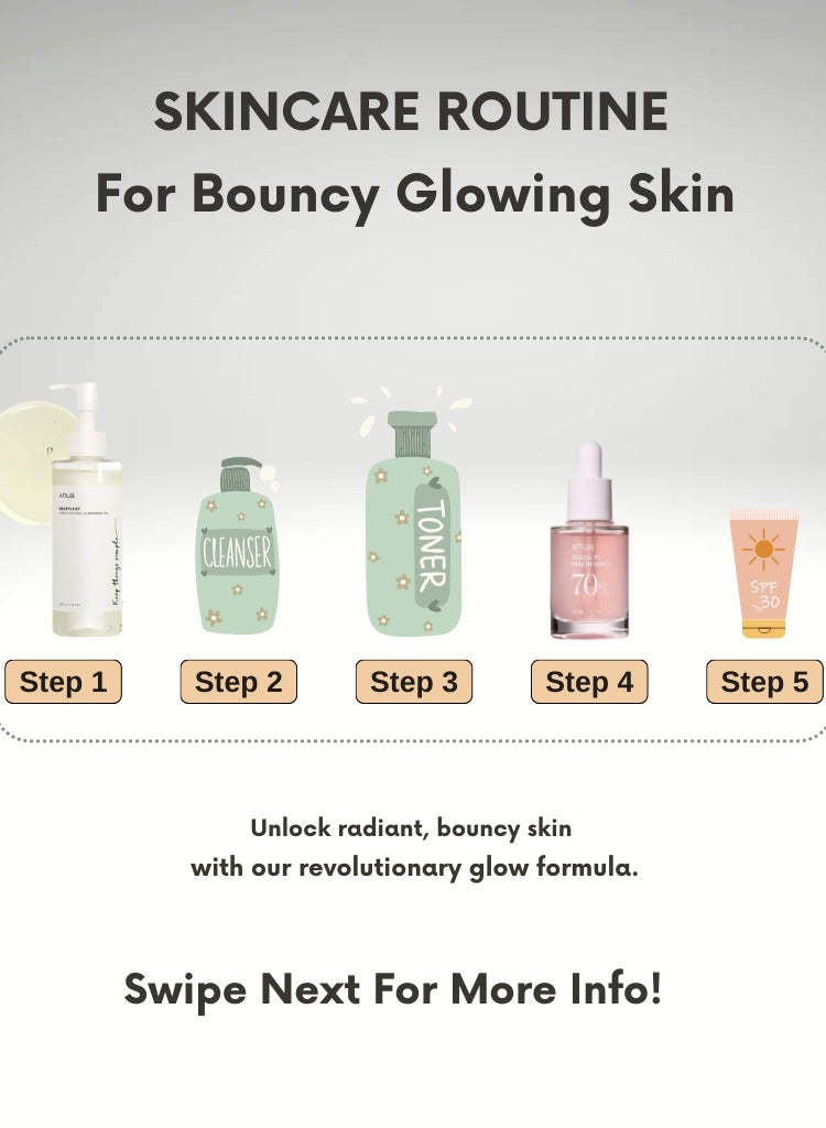 Anua Brightening and Soothing Skincare Set - 77 Soothing Toner and Peach 70% Niacinamide Serum for Hydrated - Even-Toned - and Radiant Skin - Face Scrubber - 280ml - Image 4