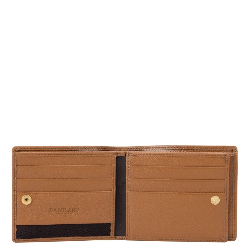 Da Milano  Franzy Leather Mens Wallet - Cognac for Men | Best Price UAE
