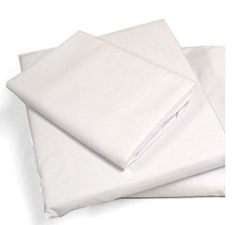 Excellent Art Cot Sheets Fitted Flat Sets 4 Piece Cot Sheet and Pillow Case Set  White 1 cot sheet 33 x 75 1 cot flat sheet 64x94 2 pillow cases 20x30