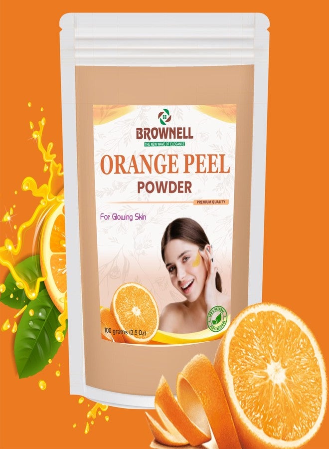 BROWNELL Organic Orange Peel Powder Natural Herbal Care for Skin Sun Dried Orange Peel Powder for Face No Chemical No preservative - Image 1
