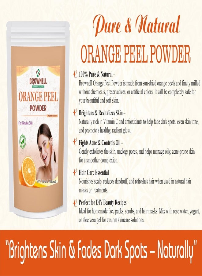 BROWNELL Organic Orange Peel Powder Natural Herbal Care for Skin Sun Dried Orange Peel Powder for Face No Chemical No preservative - Image 5