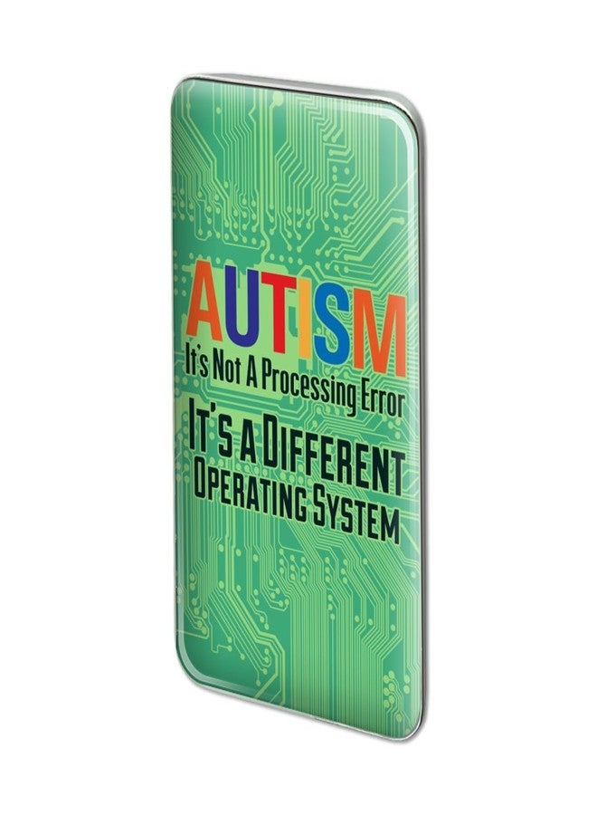 GRAPHICS & MORE Autism Not A Processing Error Rectangle Lapel Pin Tie Tack - Image 1