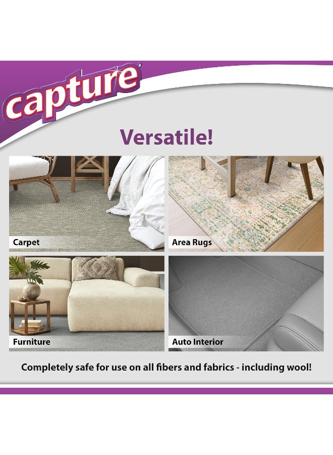 Capture Carpet & Rug Dry Cleaner w/Resealable lid - Home, Car, Dogs & Cats Pet Carpet Cleaner Solution - Strength Odor Eliminator, Stains Spot Remover, Non Liquid & No Harsh Chemical (2.5 lb) - Image 2
