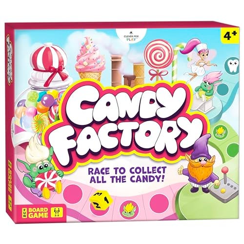 Clever Fox Play Candy Factory Family Board Game for Kids Ages 48  Game Night  Classroom Learning Game  Sweet Adventure in The Magic Land of Candy  BeginnerFriendly No Reading Required - Image 1