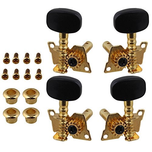 BQLZR Gold-Plated 2R2L Tuning Peg Machine Head Tuners For Ukulele 4 String Guitar - Image 1