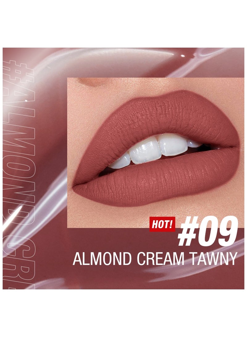 O.TWO.O O2O Matte Waterproof Liquid Lipstick 09 Almond Cream Tawny 5g - Image 2