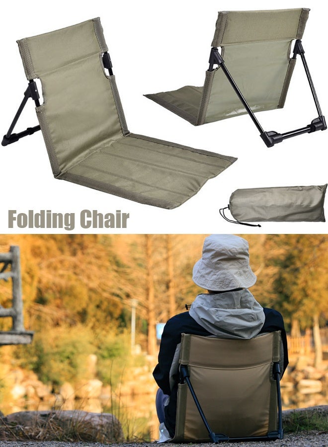 VUCATIN Foldable Seat for Poolside Chairs Portable Outdoor Poolside Chairs for Edge of Pool Beach Chair SwimmingPool Accessories Pool Seats for Edge Beach Camping Picnic Lawn Accessories Including Storage Tote Bags (Green) - Image 1