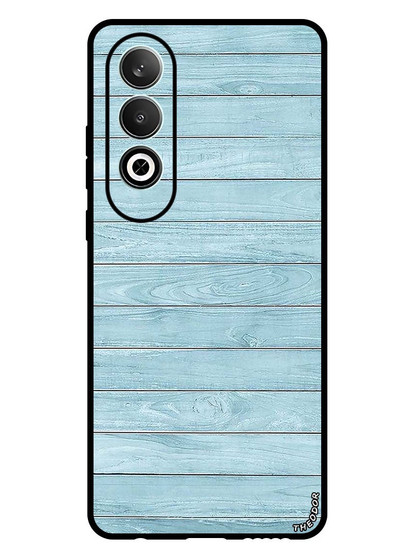 Theodor Protective Case Anti Scratch Shock Proof Bumper Cover For OnePlus Nord CE 4 Light Blue Wood - Image 1