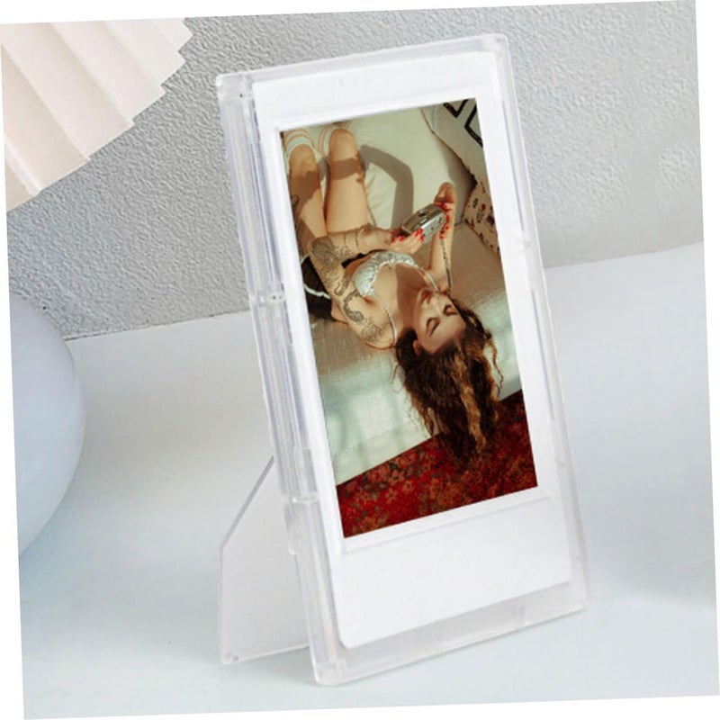 4pcs Mini Photo Frame Set for 3-inch Film Frosted and Night Black Tabletop Picture Frames for Home Decor and Office Use - Image 4