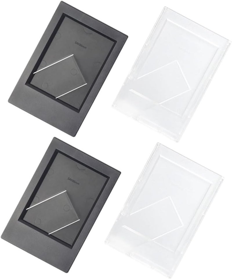 4pcs Mini Photo Frame Set for 3-inch Film Frosted and Night Black Tabletop Picture Frames for Home Decor and Office Use - Image 1
