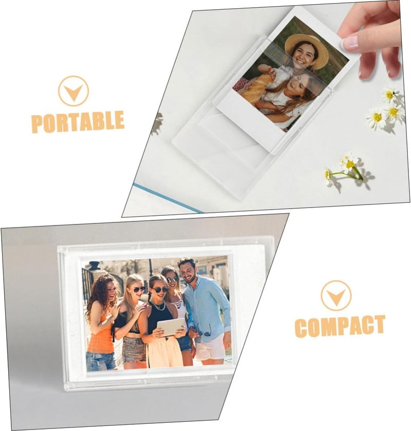 4pcs Mini Photo Frame Set for 3-inch Film Frosted and Night Black Tabletop Picture Frames for Home Decor and Office Use - Image 3
