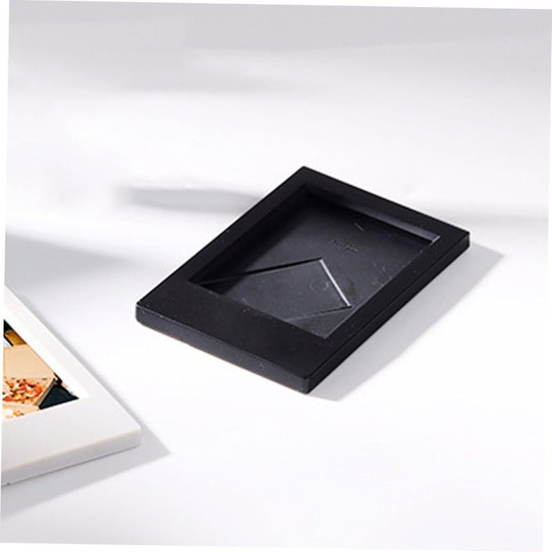 4pcs Mini Photo Frame Set for 3-inch Film Frosted and Night Black Tabletop Picture Frames for Home Decor and Office Use - Image 5