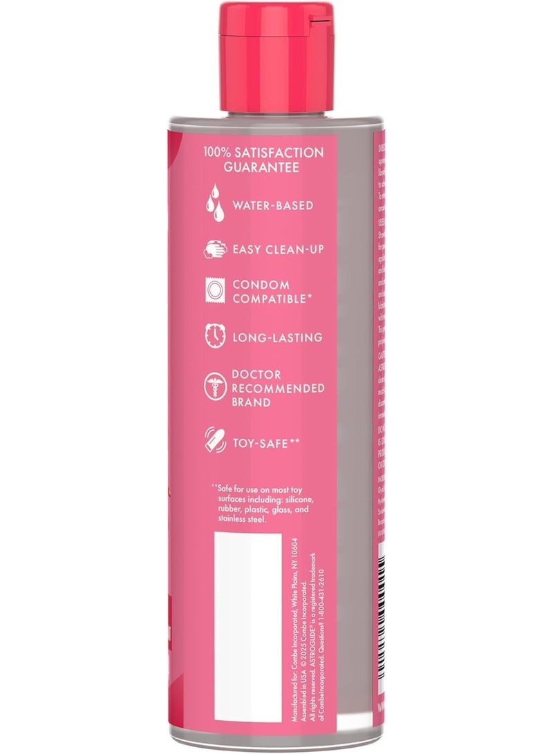 استروجليد مزلق شخصي بنكهة الفراولة (240 مل)، مزلق للرجال والنساء والأزواج، بنكهة لذيذة، لا يسبب الحساسية، آمن للاستخدام المهبلي، متوافق مع الواقي الذكري - Image 2