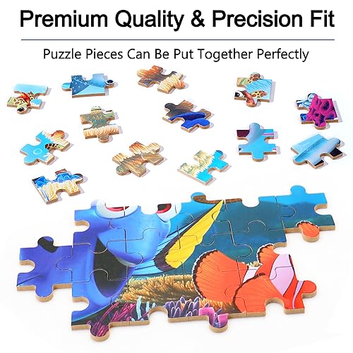 LELEMON Ocean Puzzles for Kids Ages 4-6,Underwater World 60 Piece Puzzles for Kids Ages 4-8,Children Jigsaw Puzzles in a Metal Box,Educational Learning Puzzle Toys for Girls and Boys - Image 5