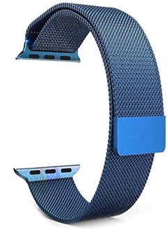 Magnetic Milanese Loop Stainless Steel Metal Band For Apple iWatch 38mm/40mm - Blue Color
