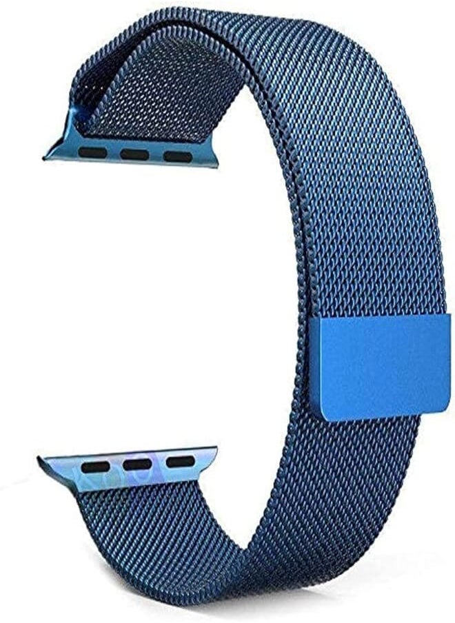 Generic - Magnetic Milanese Loop Stainless Steel Metal Band For Apple iWatch 38mm/40mm - Blue Color - Image 1