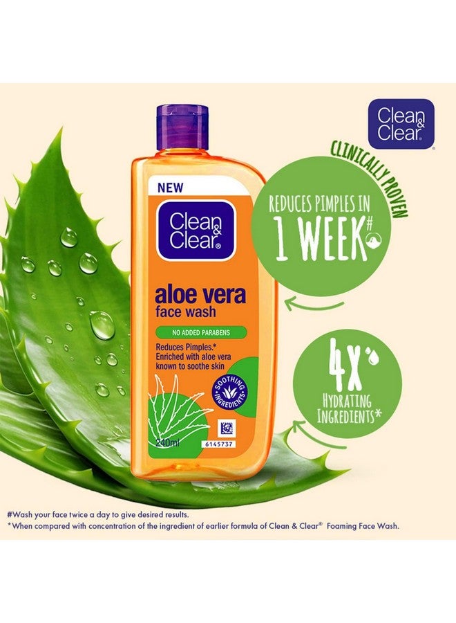 Clean & Clear Aloe Vera Face Wash 240Ml - Image 5