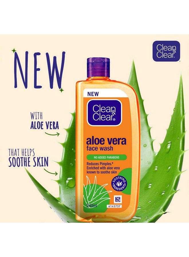Clean & Clear Aloe Vera Face Wash 240Ml - Image 4