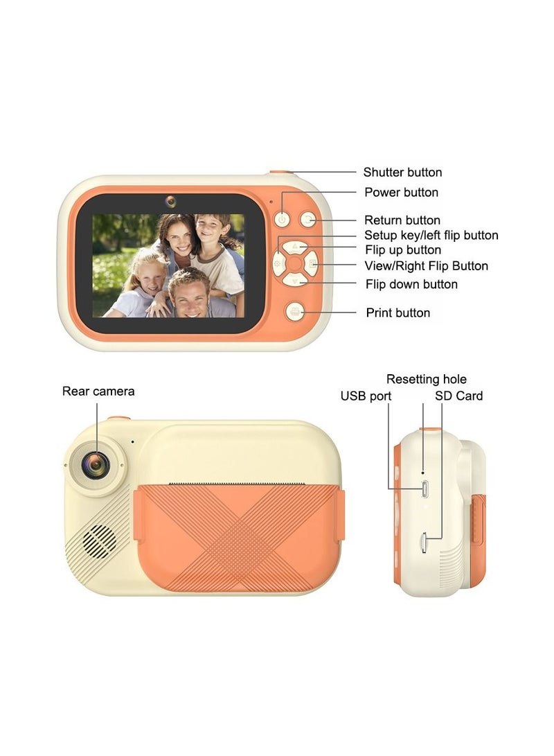 Generic 3.5-inch 1080p Front And Rear Dual-camera Hd High-definition Thermal Printing The Camera,can Take Photos, Record, Print, Play Games And Listen To Mus  - Image 2