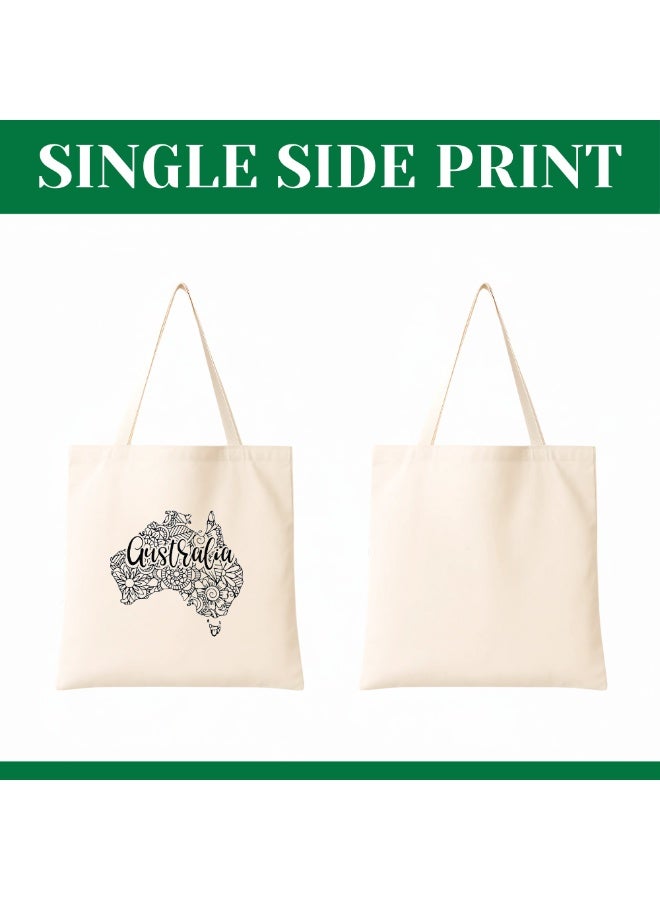 PRINTSHOP4ME Australia Cotton Bag-Eco-Friendly Canvas Cotton Tote Bag With Printed For Women-Reusable Bag,Party Gift Idea And Cotton Gift Bag-Perfect For Australia Day - Image 2