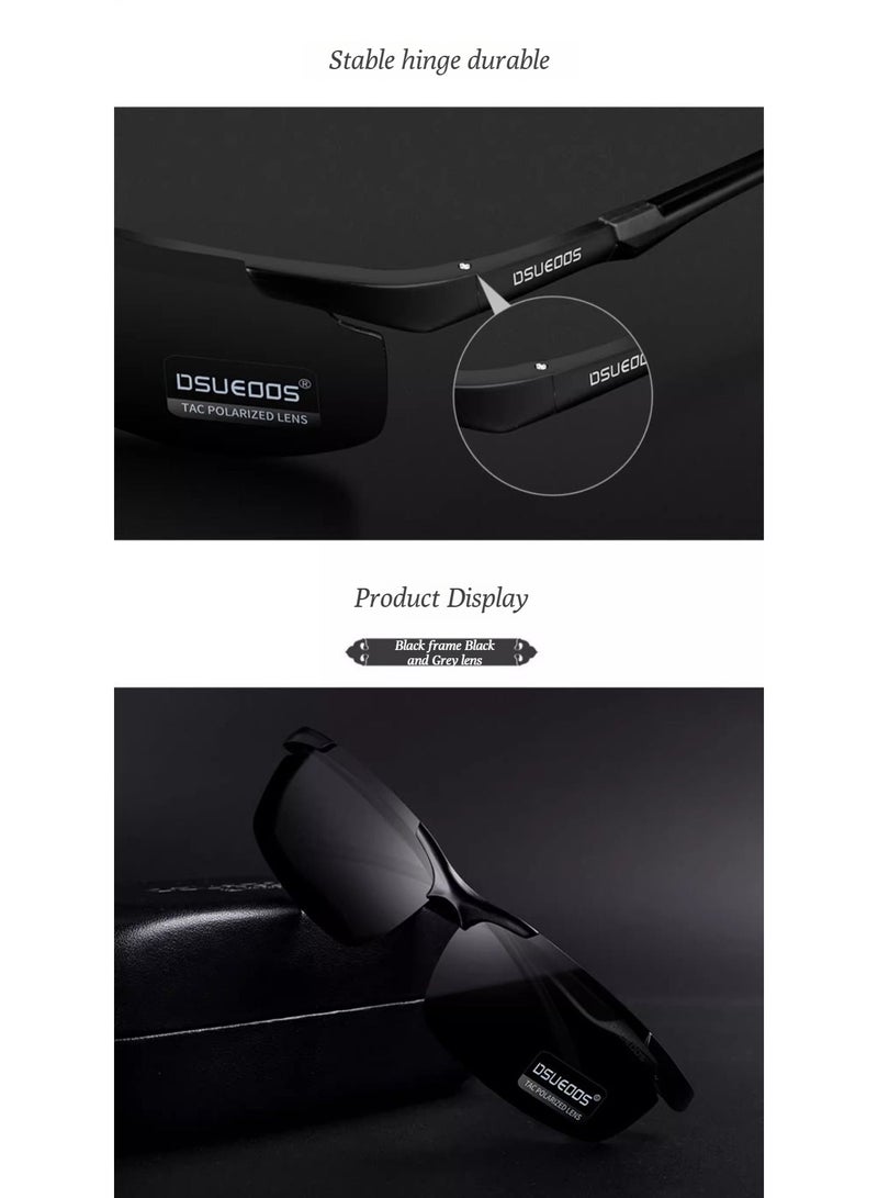 DSUEOOS high-definition polarized sunglasses for men, driver's glasses for day and night driving, fishing sunglasses for men, driving glasses for men - Image 3