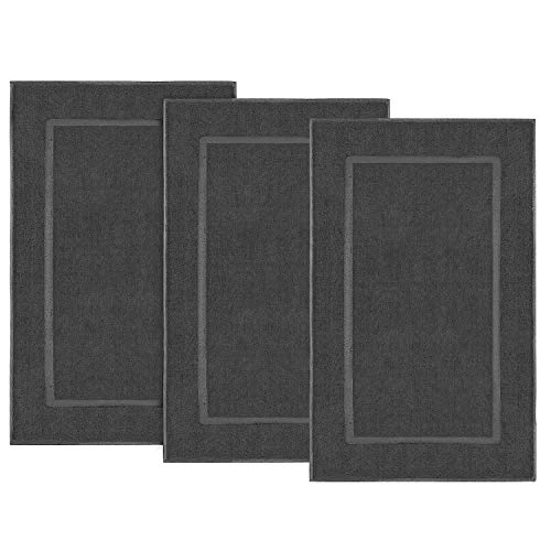 Simpli-Magic 79180 Bath Set, Bath Mats, Gray 3 Pack - Image 1