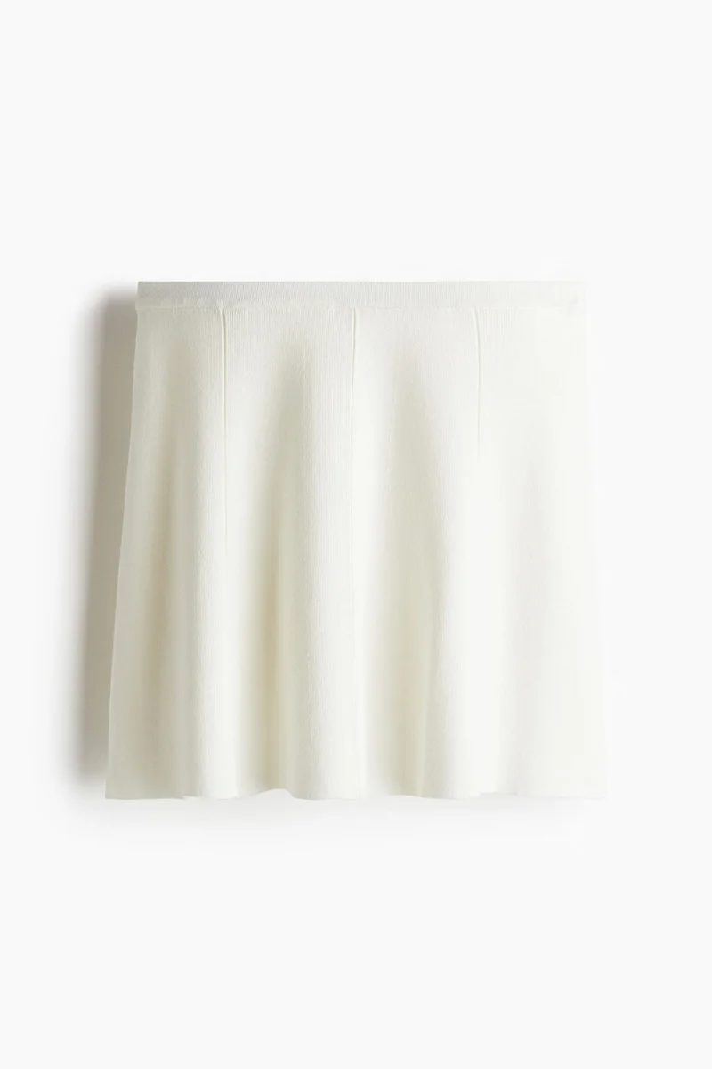 H&M Flared fine-knit skirt