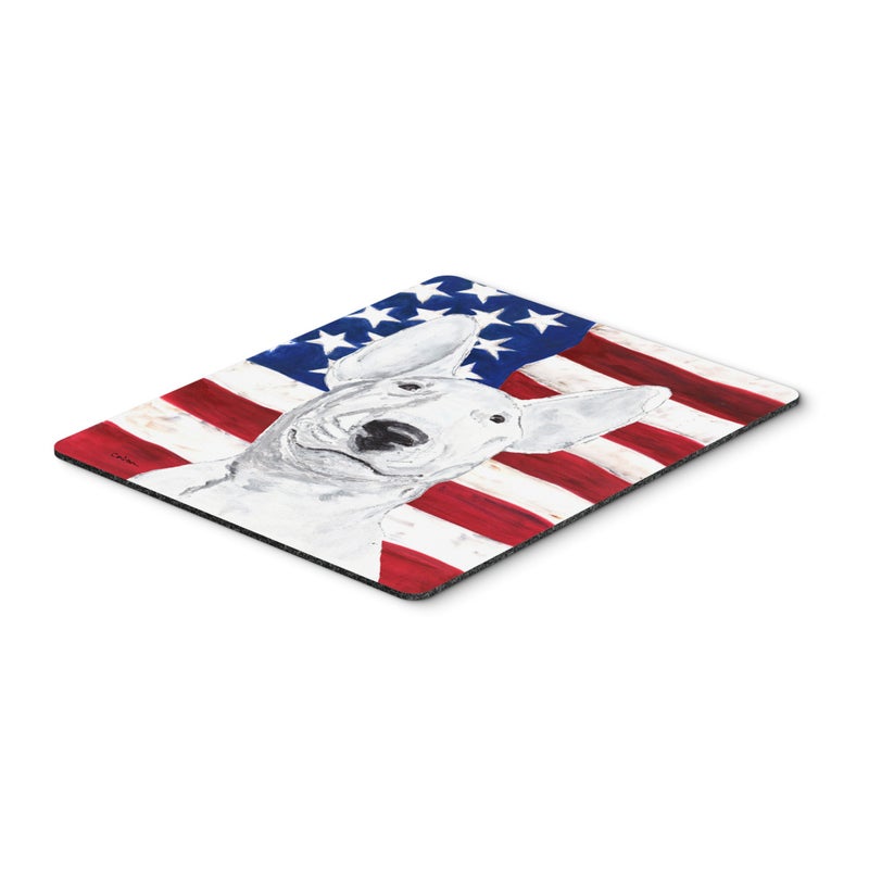 Caroline's Treasures Bull Terrier USA American Flag Mouse Pad/Hot Pad/Trivet (SC9520MP)