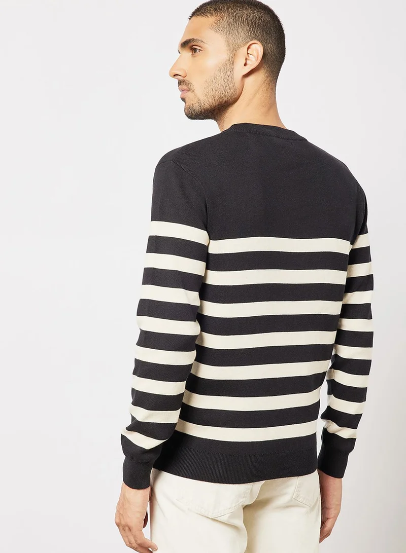 Mango Man Striped Sweater