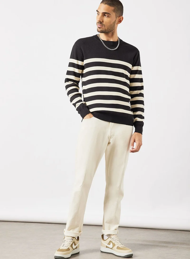 Mango Man Striped Sweater